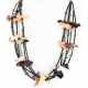 Carved Fetish $500 Large Certified Authentic 5 Strand Navajo .925 Sterling Silver Natural Turquoise Multicolor Stones Native American Necklace 15992-1 Carved Fetish $500 Large Certified Authentic 5 Strand Navajo .925 Sterling Silver Natural Turquoise Multicolor Stones Native American Necklace 15992-1