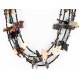Carved Fetish $500 Large Certified Authentic 5 Strand Navajo .925 Sterling Silver Natural Turquoise Multicolor Stones Native American Necklace 15992-2