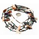 Carved Fetish $500 Large Certified Authentic 5 Strand Navajo .925 Sterling Silver Natural Turquoise Multicolor Stones Native American Necklace 15992-2