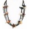 Carved Fetish $500 Large Certified Authentic 5 Strand Navajo .925 Sterling Silver Natural Turquoise Multicolor Stones Native American Necklace 15992-6