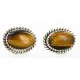 Handmade Navajo .925 Sterling Silver Natural Tigers Eye Stud Native American Earrings 24391-3 Handmade Navajo .925 Sterling Silver Natural Tigers Eye Stud Native American Earrings 24391-3