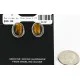 Handmade Navajo .925 Sterling Silver Natural Tigers Eye Stud Native American Earrings 24391-3 Handmade Navajo .925 Sterling Silver Natural Tigers Eye Stud Native American Earrings 24391-3