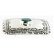 Certified Authentic Handmade Navajo Nickel Natural Turquoise Native American Buckle 1204-1 Certified Authentic Handmade Navajo Nickel Natural Turquoise Native American Buckle 1204-1