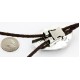Handmade Certified Authentic Navajo .925 Sterling Silver Natural Turquoise Native American Bolo Tie 24392-1 Handmade Certified Authentic Navajo .925 Sterling Silver Natural Turquoise Native American Bolo Tie 24392-1