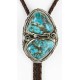 Handmade Certified Authentic Navajo .925 Sterling Silver Natural Turquoise Native American Bolo Tie 24392-1 Handmade Certified Authentic Navajo .925 Sterling Silver Natural Turquoise Native American Bolo Tie 24392-1