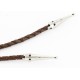 Handmade Certified Authentic Navajo Nickel Natural Agate Native American Bolo Tie 24393-4 Handmade Certified Authentic Navajo Nickel Natural Agate Native American Bolo Tie 24393-4