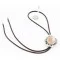 Handmade Navajo Nickel Natural Jasper Native American Bolo Tie 24393-1 Handmade Navajo Nickel Natural Jasper Native American Bolo Tie 24393-1