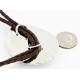 Handmade Certified Authentic Navajo Nickel Natural Jasper Native American Bolo Tie  24393-1