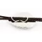 Handmade Navajo Nickel Natural Jasper Native American Bolo Tie 24393-1 Handmade Navajo Nickel Natural Jasper Native American Bolo Tie 24393-1