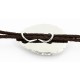 Handmade Certified Authentic Navajo Nickel Natural Jasper Native American Bolo Tie  24393-1
