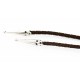 Handmade Certified Authentic Navajo Nickel Natural Turquoise Black Onyx Abalone Jasper Inlaid Native American Bolo Tie  24393-2