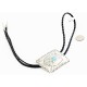 Handmade Certified Authentic Navajo Nickel Natural Turquoise Native American Bolo Tie  24389-1