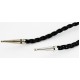 Handmade Certified Authentic Navajo Nickel Natural Turquoise Native American Bolo Tie  24389-1