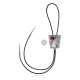 Feather .925 Sterling Silver Certified Authentic Handmade Navajo Native American Coral Bolo Tie 34172