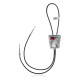 Feather .925 Sterling Silver Certified Authentic Handmade Navajo Native American Coral Bolo Tie 34172