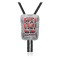 Handmade Certified Authentic Navajo .925 Sterling Silver Native American Coral Bolo Tie 34184