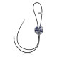 Handmade Certified Authentic Navajo .925 Sterling Silver Native American Lapis Bolo Tie 34189