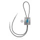 Handmade Certified Authentic Navajo .925 Sterling Silver Native American Natural Turquoise Bolo Tie 34190