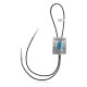 Handmade Certified Authentic Navajo .925 Sterling Silver Native American Natural Turquoise Bolo Tie 34190