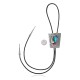Feather .925 Sterling Silver Certified Authentic Handmade Navajo Native American Natural Turquoise Coral Bolo Tie 34191