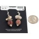.925 Sterling Silver Hooks Certified Authentic Navajo Natural White Howlite Jasper Native American Dangle Earrings 18291-4 .925 Sterling Silver Hooks Certified Authentic Navajo Natural White Howlite Jasper Native American Dangle Earrings 18291-4