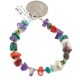 .925 Sterling Silver Navajo Certified Authentic Natural Turquoise Multicolor Stones Native American Bracelet 13174-1