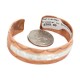 Certified Authentic .925 Sterling Silver Handmade Navajo Native American Pure Copper Bracelet 24497-2