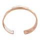 Certified Authentic .925 Sterling Silver Handmade Navajo Native American Pure Copper Bracelet 24497-2