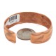 Certified Authentic .925 Sterling Silver Handmade Navajo Native American Pure Copper Bracelet 24497-2