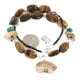 .925 Sterling Silver Navajo Natural Turquoise Jasper Tigers Eye Heishi Native American Necklace 25342-1 .925 Sterling Silver Navajo Natural Turquoise Jasper Tigers Eye Heishi Native American Necklace 25342-1