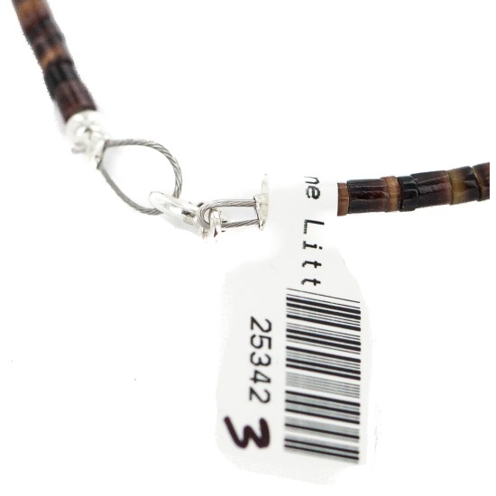 .925 Sterling Silver Certified Authentic Navajo Natural Turquoise Amethyst Native American Necklace 25342-3 .925 Sterling Silver Certified Authentic Navajo Natural Turquoise Amethyst Native American Necklace 25342-3