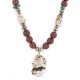 .925 Sterling Silver Certified Authentic Navajo White Howlite Jasper Native American Necklace 750227-2 .925 Sterling Silver Certified Authentic Navajo White Howlite Jasper Native American Necklace 750227-2