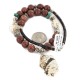.925 Sterling Silver Certified Authentic Navajo White Howlite Jasper Native American Necklace 750227-2 .925 Sterling Silver Certified Authentic Navajo White Howlite Jasper Native American Necklace 750227-2