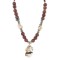.925 Sterling Silver Certified Authentic Navajo White Howlite Jasper Native American Necklace 750227-2