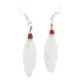 .925 Sterling Silver Hooks Navajo Natural Mother of Pearl Coral Native American Dangle Earrings 18290-13 .925 Sterling Silver Hooks Navajo Natural Mother of Pearl Coral Native American Dangle Earrings 18290-13