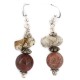 .925 Sterling Silver Hooks Certified Authentic Navajo Natural White Howlite Jasper Native American Dangle Earrings 18291-4 .925 Sterling Silver Hooks Certified Authentic Navajo Natural White Howlite Jasper Native American Dangle Earrings 18291-4