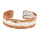 Certified Authentic .925 Sterling Silver Handmade Navajo Native American Pure Copper Bracelet 24497-2