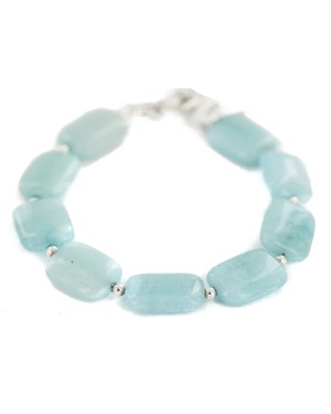 Navajo Nickel Certified Authentic Natural Blue Quartz Native American Bracelet 13175