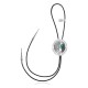 Feather .925 Sterling Silver Certified Authentic Handmade Navajo Native American Natural Turquoise Bolo Tie 34193