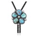 Handmade Certified Authentic Navajo .925 Sterling Silver Native American Natural Turquoise Bolo Tie 34200