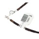 .925 Sterling Silver Certified Authentic Navajo Natural Turquoise Gaspeite Native American Necklace 750231-3