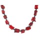 .925 Sterling Silver Certified Authentic Navajo Natural Hematite Coral Native American Necklace 750232-5 .925 Sterling Silver Certified Authentic Navajo Natural Hematite Coral Native American Necklace 750232-5