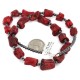 .925 Sterling Silver Certified Authentic Navajo Natural Hematite Coral Native American Necklace 750232-5 .925 Sterling Silver Certified Authentic Navajo Natural Hematite Coral Native American Necklace 750232-5