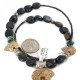 .925 Sterling Silver Certified Authentic Navajo Natural Turquoise Jasper Blue Tigers Eye Heishi Native American Necklace 750232-2