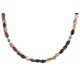 .925 Sterling Silver Certified Authentic Navajo Natural Turquoise Carnelian Native American Necklace 750234-1 .925 Sterling Silver Certified Authentic Navajo Natural Turquoise Carnelian Native American Necklace 750234-1