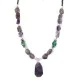 .925 Sterling Silver Navajo Natural Turquoise Amethyst Native American Necklace 750230-2 .925 Sterling Silver Navajo Natural Turquoise Amethyst Native American Necklace 750230-2