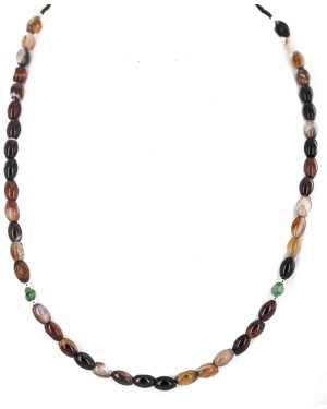 .925 Sterling Silver Certified Authentic Navajo Natural Turquoise Carnelian Native American Necklace  750234-1