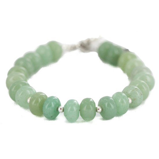 Navajo Nickel Certified Authentic Natural Jade Native American Bracelet 13177