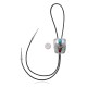 Feather .925 Sterling Silver Certified Authentic Handmade Navajo Native American Natural Turquoise Coral Bolo Tie 34202