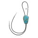 Handmade Certified Authentic Navajo .925 Sterling Silver Native American Natural Turquoise Bolo Tie 34205